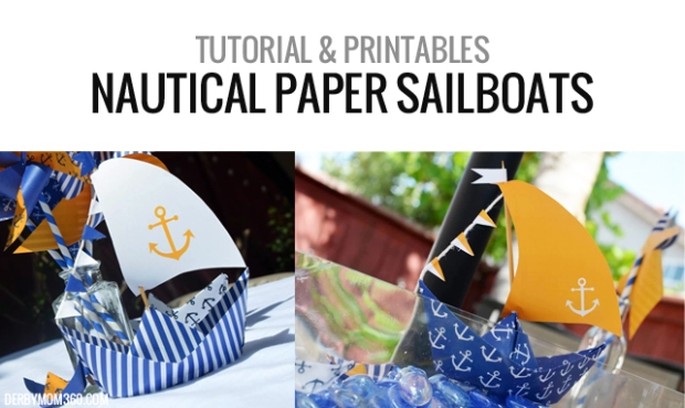 Derby Mom 360: Paper Boats for Nautical Themed Party